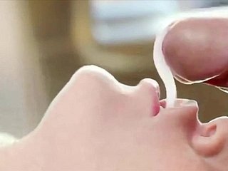 かわいい女の子のためのクリーミーな精子