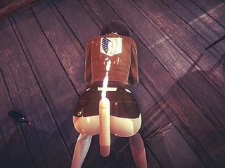 [هجوم على تيتان] بوف ، وجدت ميكاسا في البار (3D Porn 60 FPS)