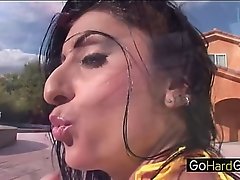 Scrumptious Lopez Lubed Afrika Old egg Have a weakness for Ass Broad in the beam